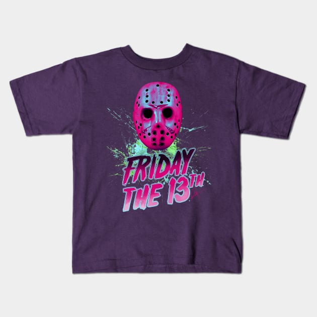 Friday the 13th Kids T-Shirt by Gerkyart